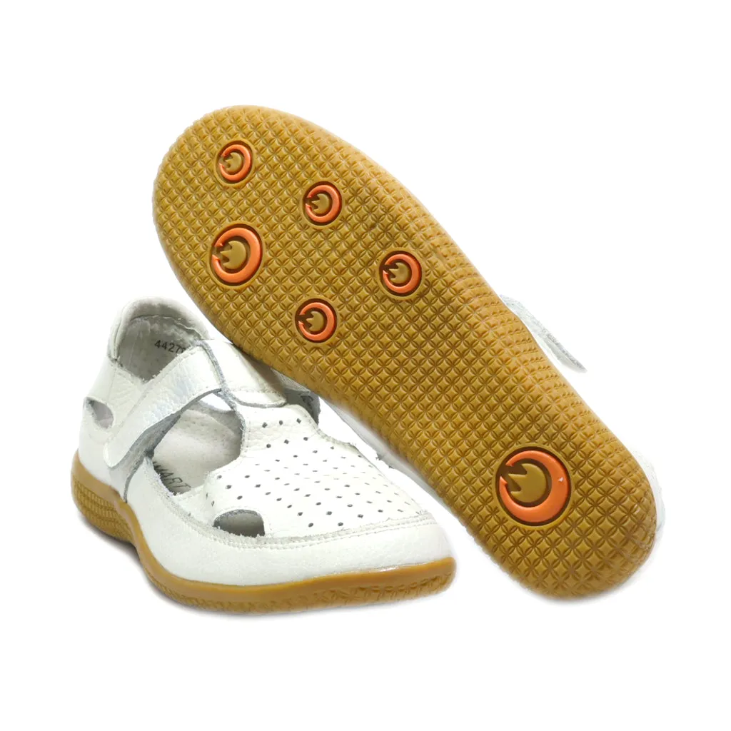 Damart Flat Shoes Leather Beige Colour For Women