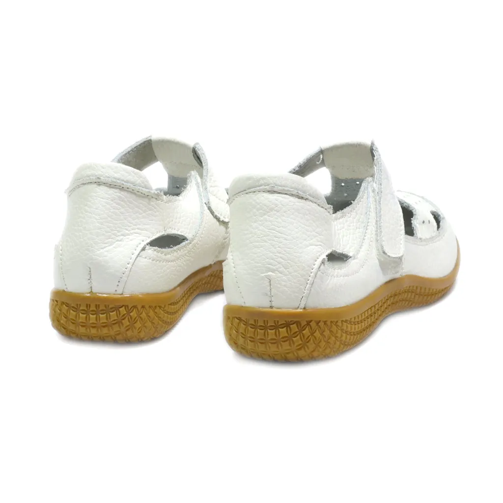 Damart Flat Shoes Leather Beige Colour For Women
