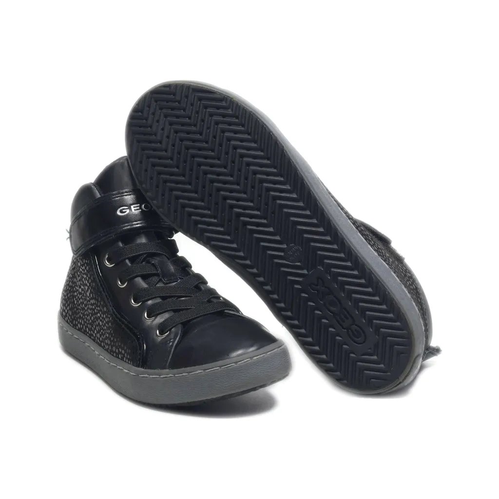 Geox Ankle Boots Leather Black Colour For Kids