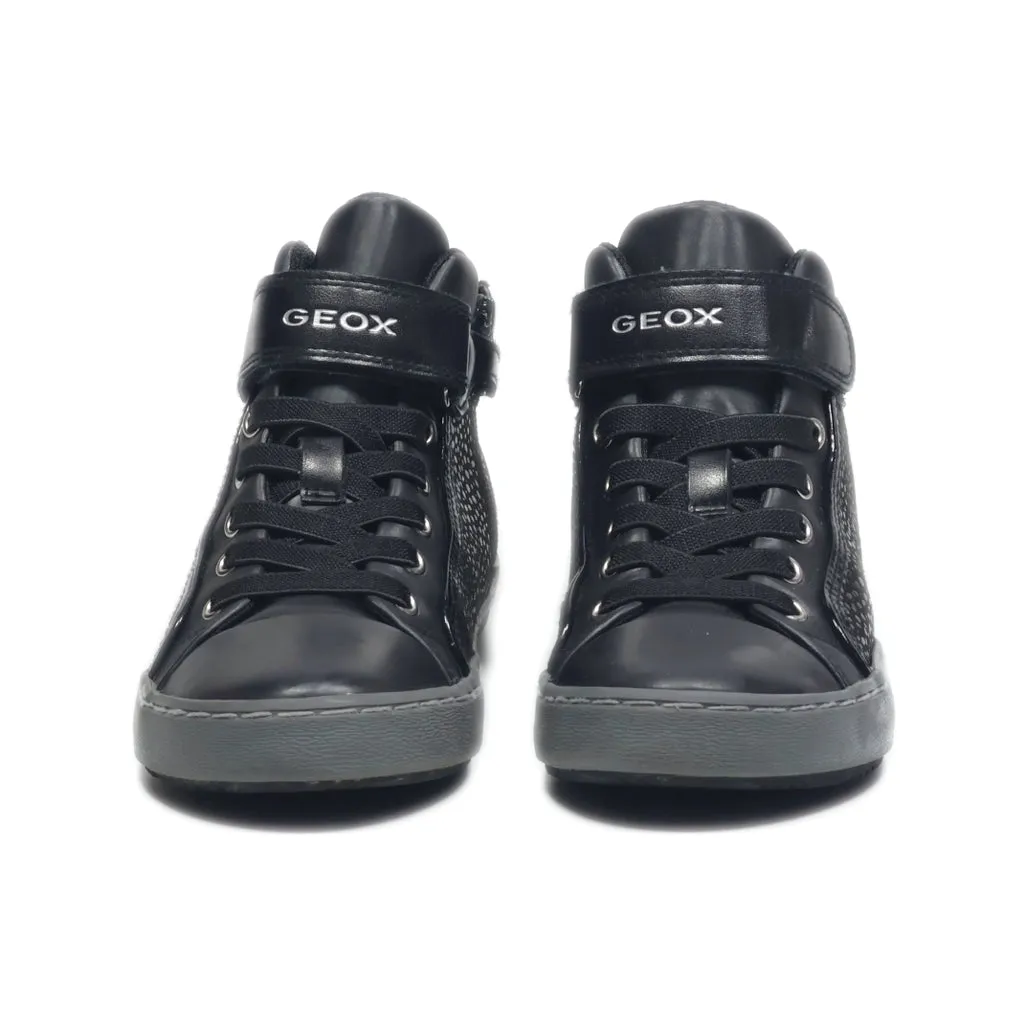 Geox Ankle Boots Leather Black Colour For Kids