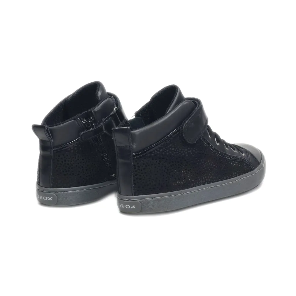 Geox Ankle Boots Leather Black Colour For Kids