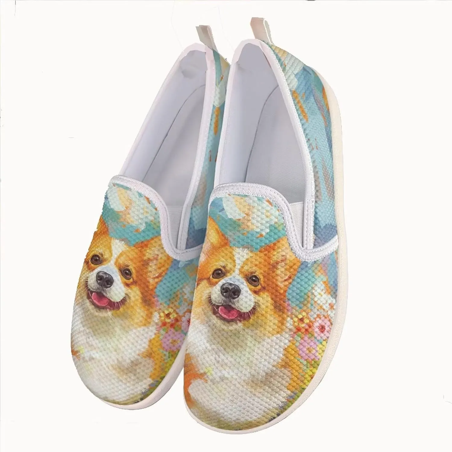 JoyLamoria Happy Puppy Family Walking Shoes Sneakers Unisex Arch Support Walking Shoe PlatformLoafers Cute Sport Shoes