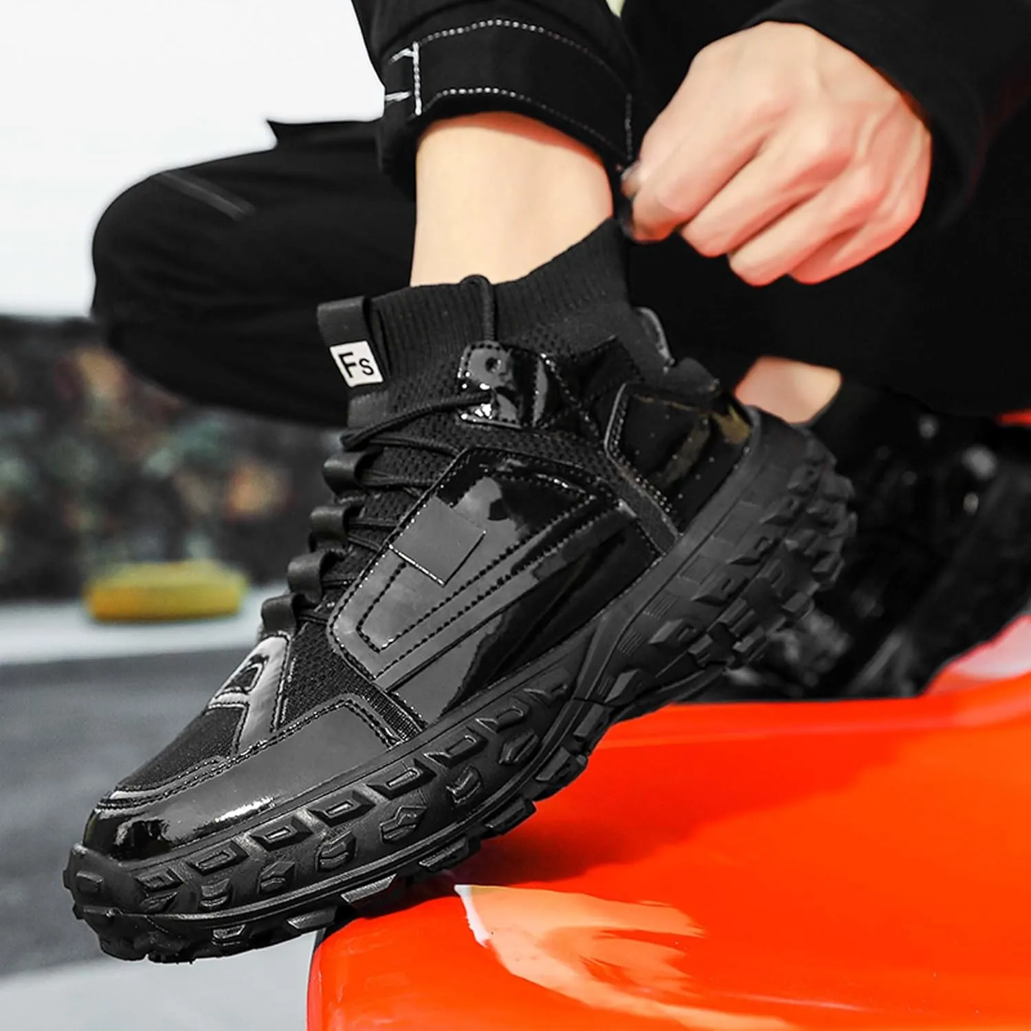 Men's Fashion Sneakers Thick Bottom Breathable Casual Walking Walking Shoes High Top Athletic Trainers Mesh Height Increasing Outdoor Hiking Travel Shoes