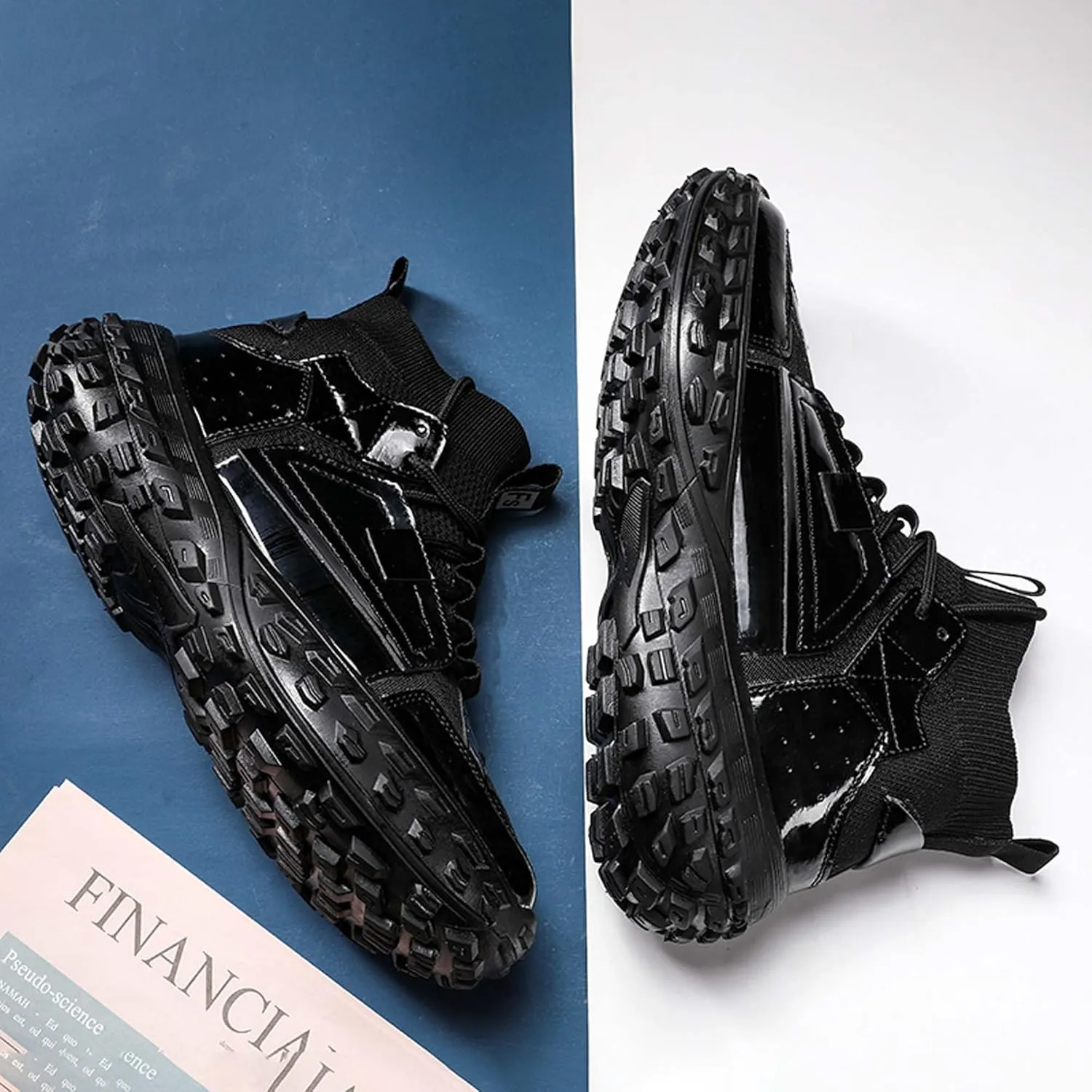 Men's Fashion Sneakers Thick Bottom Breathable Casual Walking Walking Shoes High Top Athletic Trainers Mesh Height Increasing Outdoor Hiking Travel Shoes