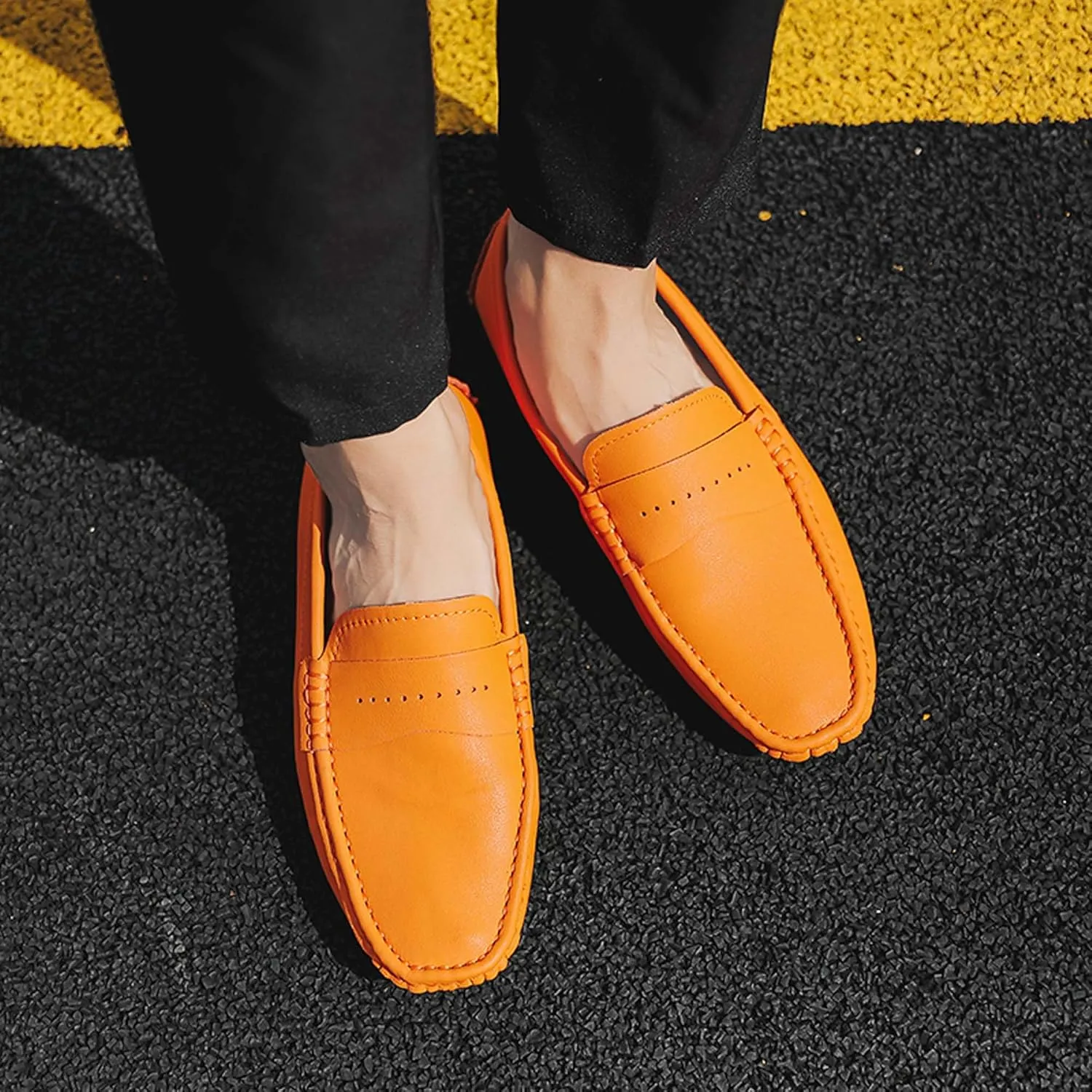 Men's Loafers-Comfortable Driving Shoes-Lightweight Casual Shoes-Non-Slip Walking Shoes-Outdoor Casual Walking Shoes-Fashion Sneakers-Large Men's Shoes-5-15 US Sizes