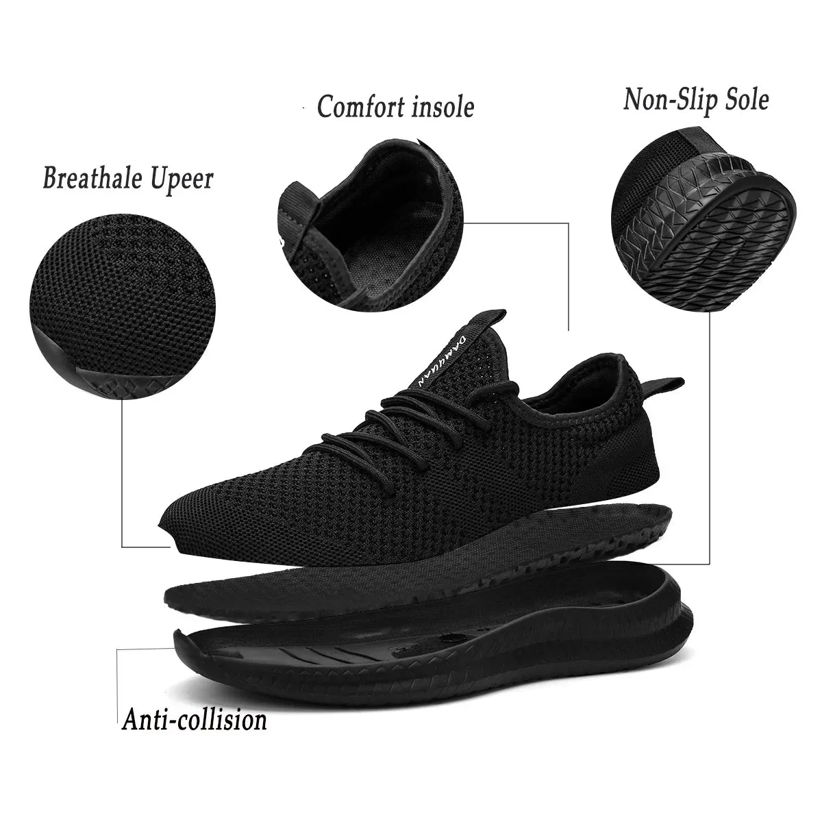 Men’s Mesh Breathable Walking Sneakers