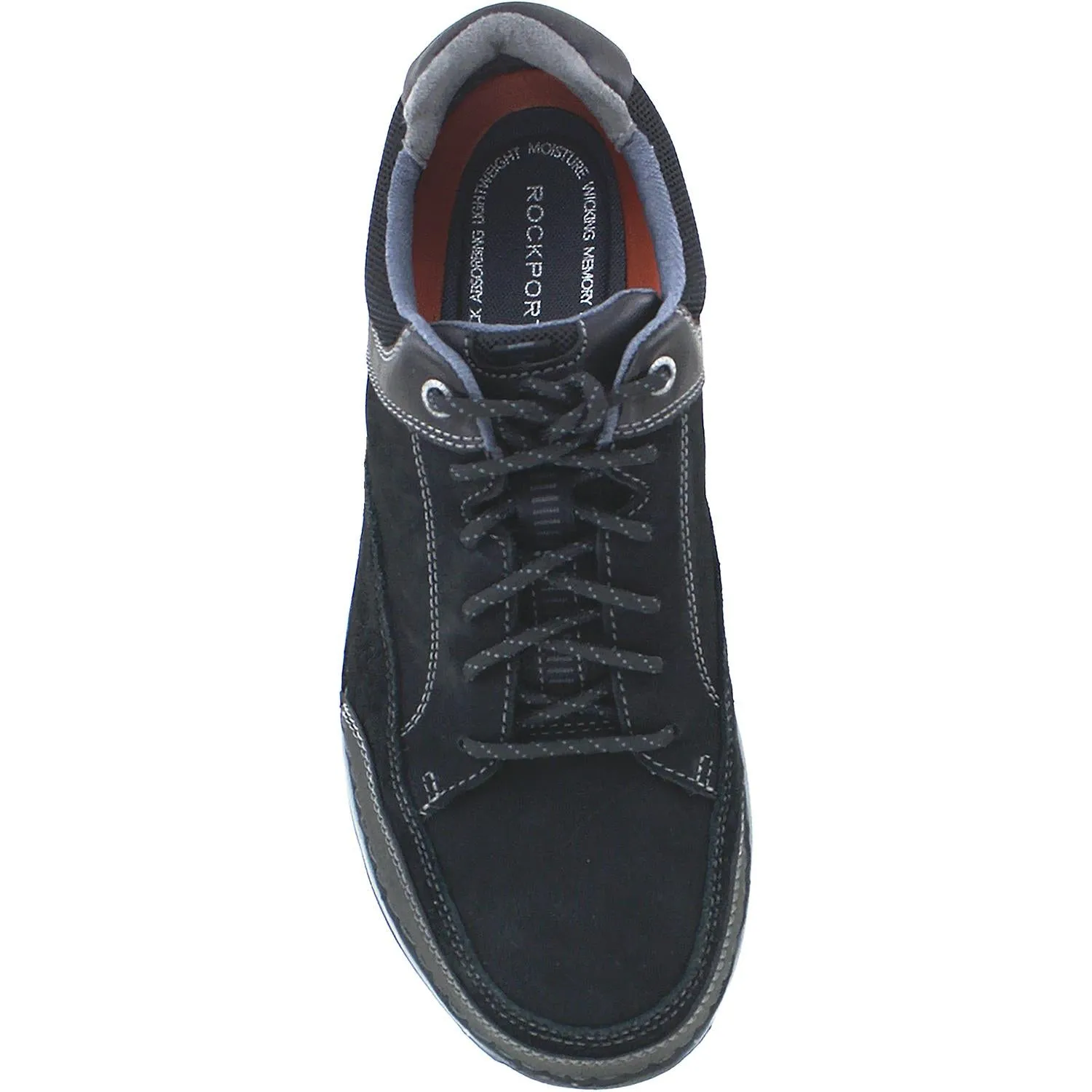 Men's Rockport RocSports Lite Five Lace Up Black Leather