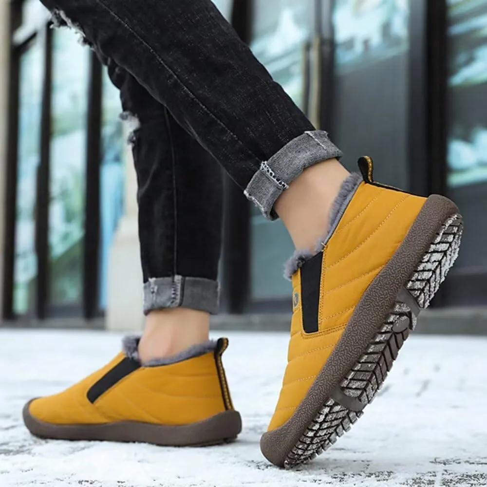 Stunner Women Winter Snow Boots Warm Fur Lined Ankle Boot Outdoor Slip On Waterproof Hiking Winter Shoes
