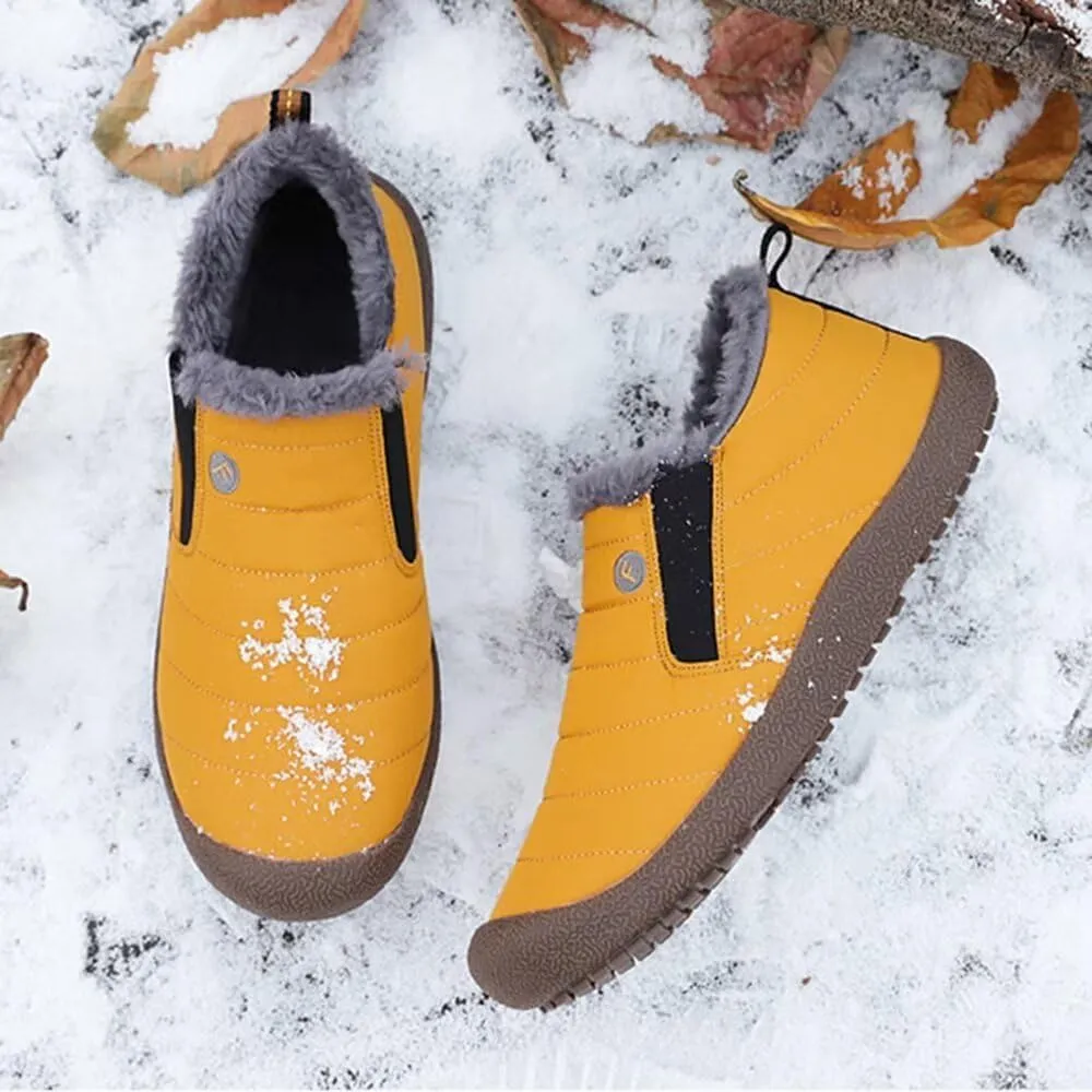 Stunner Women Winter Snow Boots Warm Fur Lined Ankle Boot Outdoor Slip On Waterproof Hiking Winter Shoes