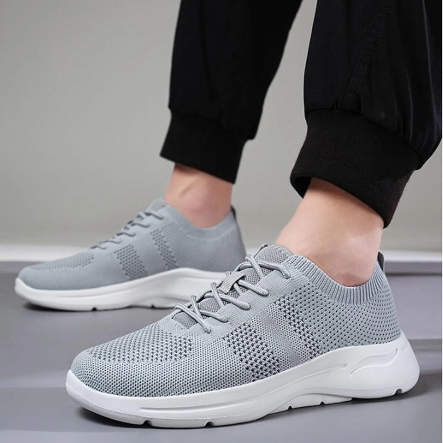 Women Walking Shoes Sock Sneakers Slip-On Breath Walking Shoes Women Walking Ladies Shoes Casual Shoes Sneakers Black Tennis Shoe White Loafers