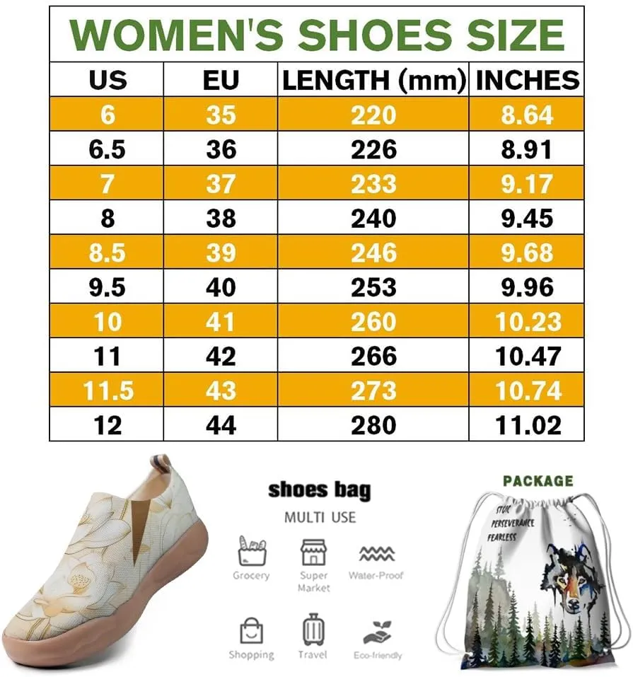 Women's Art Travel Shoes Slip-on Loafers Comfortable, Light and Fashionable Sneakers